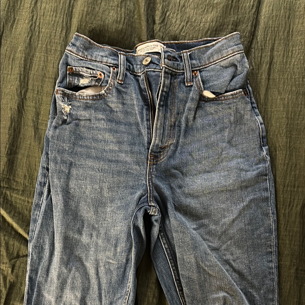 Abercrombie & Fitch High Rise Blue Jeans